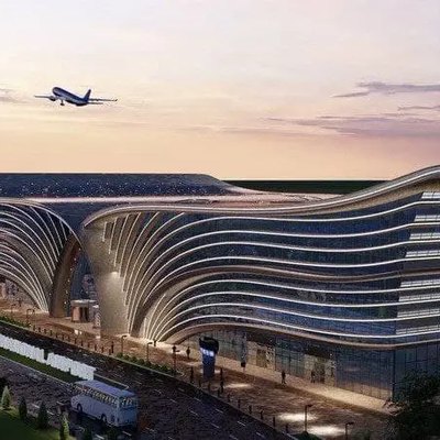 The terminal of Samarkand International Airport